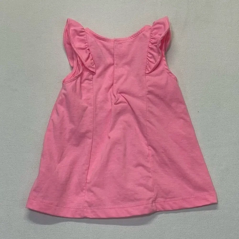Carter’s Tank Top Size 18 Months pink white sleeveless